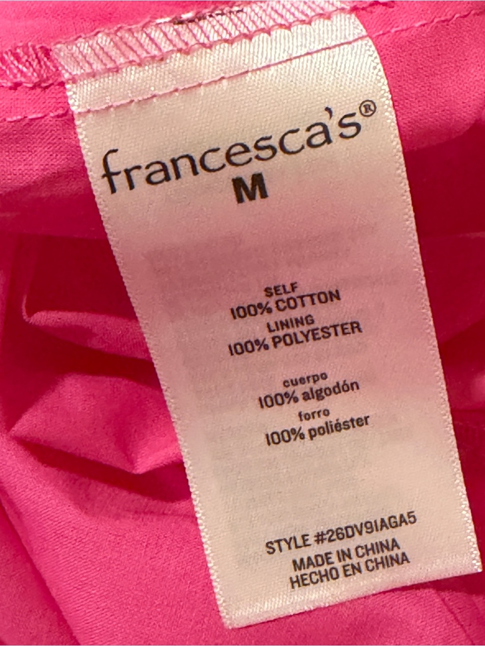 Francesca's Collections Hot Pink Tiered Spaghetti-Strap Mini Dress - Picture 5 of 5